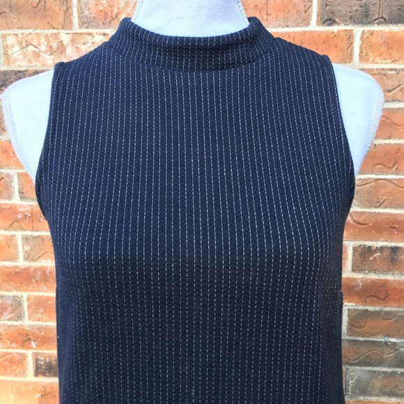 LOFT sleeveless mock neck, drop waist dress - Picture 6 of 8